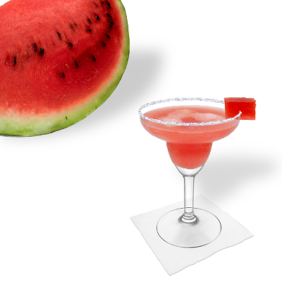 Watermelon Margarita with individual decoration